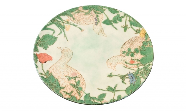 Collectible plate Blesshühner